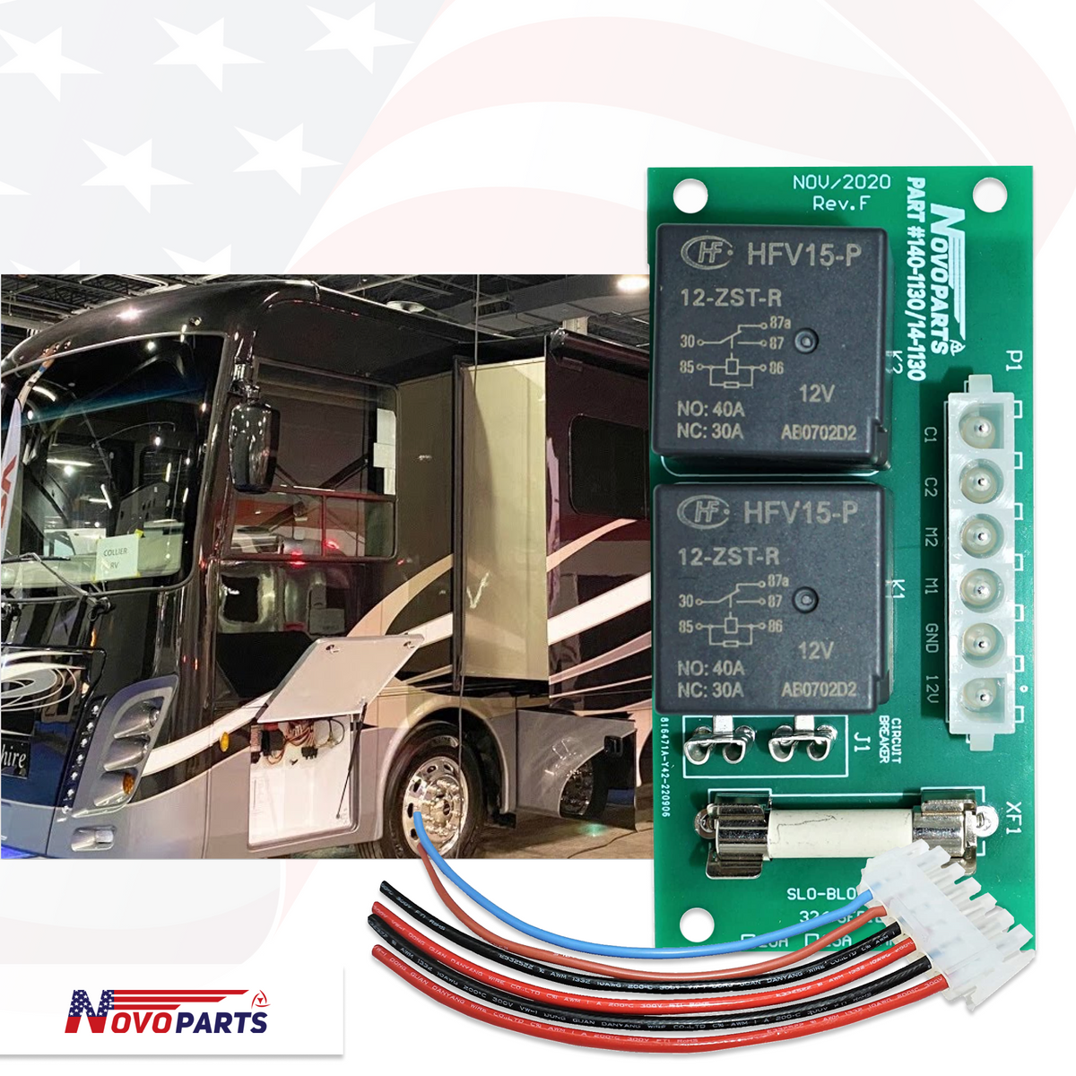RV Slide Out Relay Control Board 141130 or 1401130 for Power Gear Fl