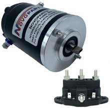 Load image into Gallery viewer, 167576 Hydraulic Pump Motor 414018, F000MM0809 and Polarity Reversing Solenoid 118246 for Slide Out and Leveling Systems