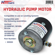 Load image into Gallery viewer, 359303 Hydraulic Pump Motor for Leveling System #3510000161 501090 501234 1010001480 3510000152