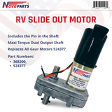 368200 524377 RV Slide Out Motor Replacement for Power Gear Slide Out Motor 368200 524377 Pin Included US SELLER ONE YEAR WARRANTY FREE REPLACEMENT FAST AND FREE SHIPPING