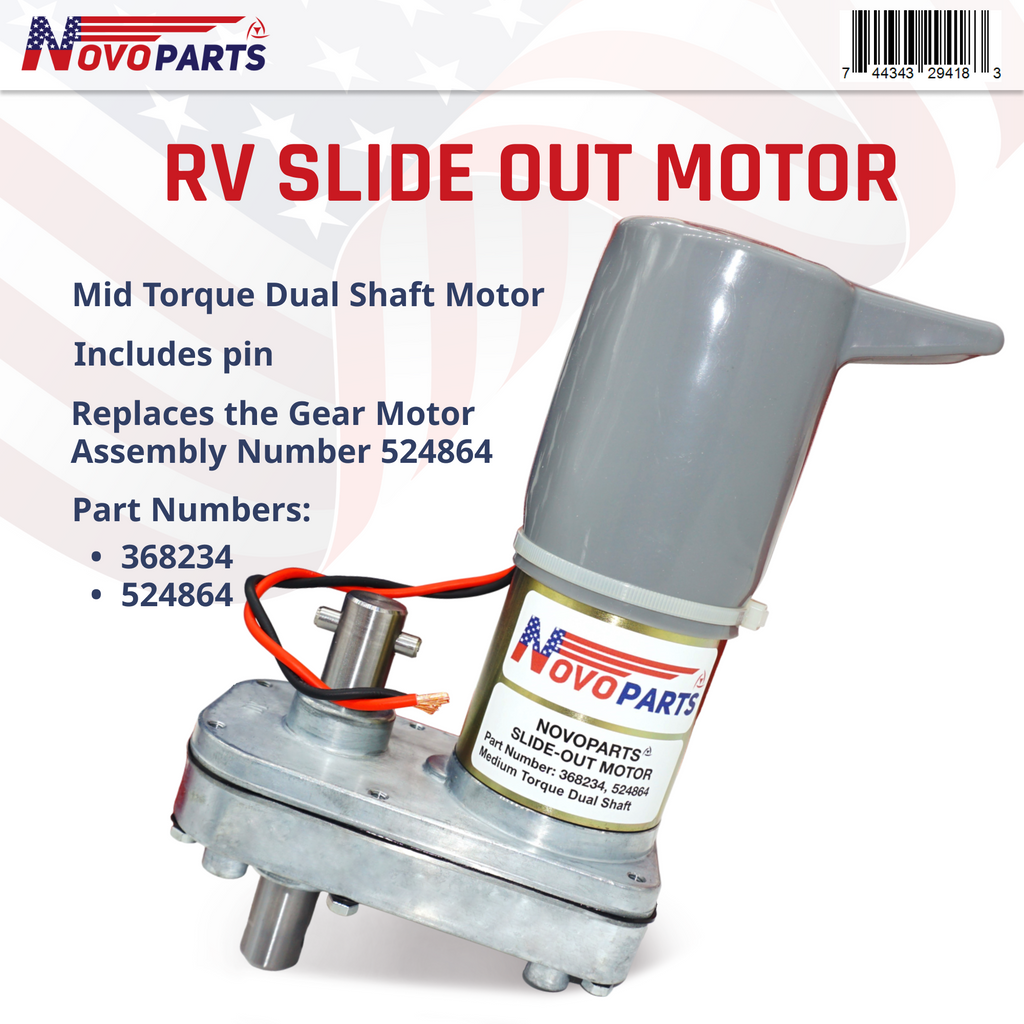 368234 524864 RV Slide Out Motor Replacement for Power Gear Slide Out Motor 368234 524864