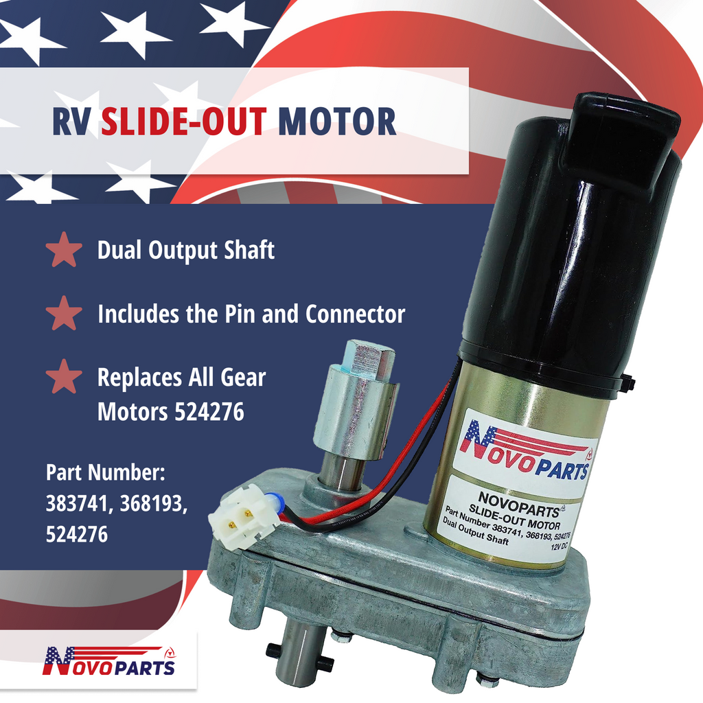 383741 RV Slide Out Motor Replacement for Power Gear Slide Out Motor 383741 368193 524276 Pin and Coupling Included US SELLER ONE YEAR WARRANTY FREE REPLACEMENT FAST AND FREE SHIPPING