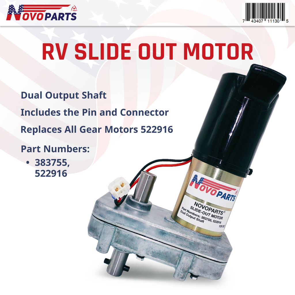 383755 522916 RV Slide Out Motor Replacement for Power Gear Slide Out Motor 383755 522916 Pin Included US SELLER ONE YEAR WARRANTY FREE REPLACEMENT FAST AND FREE SHIPPING