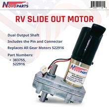 Load image into Gallery viewer, 383755 522916 RV Slide Out Motor Replacement for Power Gear Slide Out Motor 383755 522916 Pin Included US SELLER ONE YEAR WARRANTY FREE REPLACEMENT FAST AND FREE SHIPPING