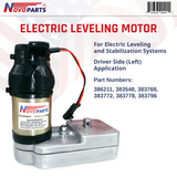 Replacement Driver Side (Left) Electric Leveling Motor 386198 for Leveling and Stabilization System - Left