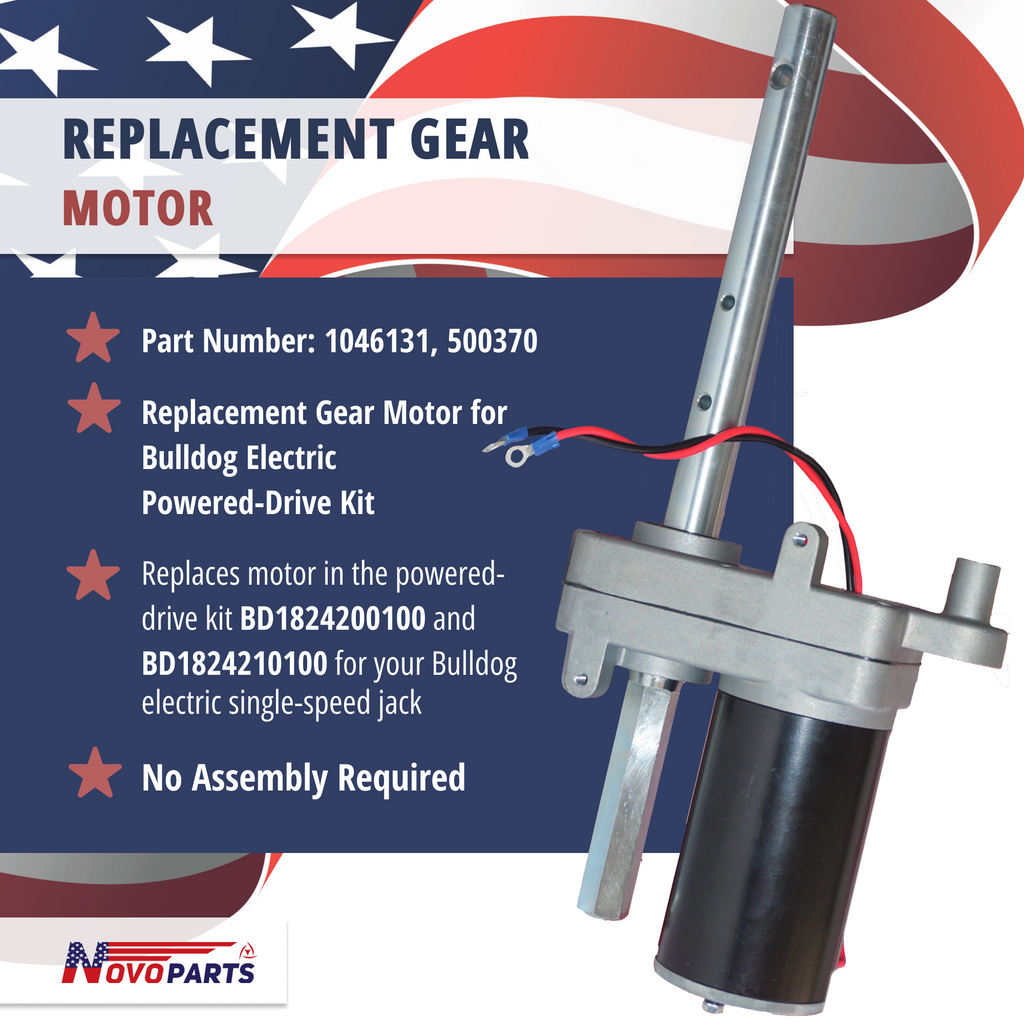 Replacement Gear Motor for Bulldog Electric Powered-Drive Kit 1046131 500370 US SELLER ONE YEAR WARRANTY FREE REPLACEMENT FAST AND FREE SHIPPING