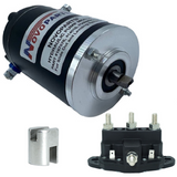 NOVOPARTS LEVELING SYSTEM HYDRAULIC PUMP KIT - Motor 167576 Compatible with 414018 & #F000MM0809 045-167567, Polarity Reversing Solenoid Part Number 118246 and Collar Coupling Included