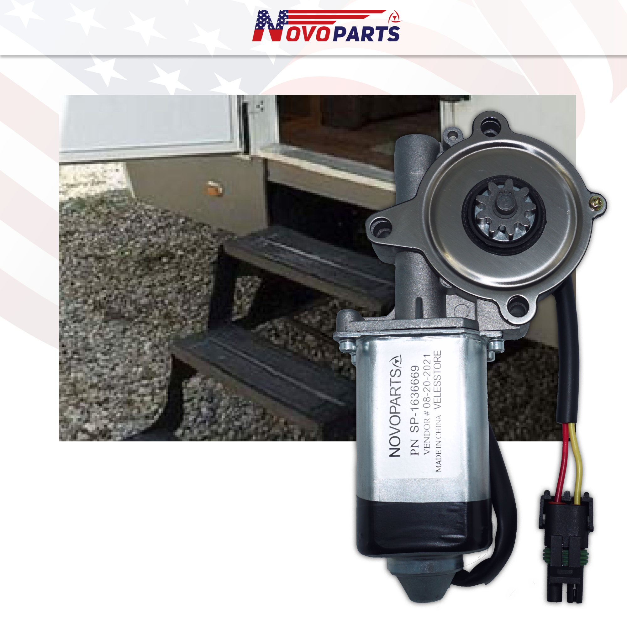 Rv Step Motor New SP1636669 Compatible with Stromberg Carlson Lippert Frigette Kwikee Coach US SELLER ONE YEAR WARRANTY FREE REPLACEMENT FAST AND FREE SHIPPING