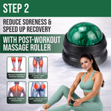 Fabric Resistance Bands for Working Out Women - Set of 3 with Massage Roller Ball & Waterproof Gym Bag - Anti-Slip Glute, Hip & Leg Workout Bands