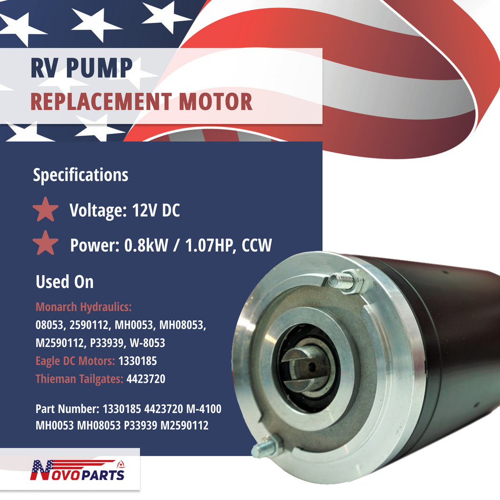 Pump Replacement Motor For MONARCH LEVELER WHEELCHAIR LIFT 1330185 4423720 M-4100 MH0053 MH08053 P33939 M2590112 US SELLER ONE YEAR WARRANTY FREE REPLACEMENT FAST AND FREE SHIPPING