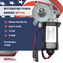 Load image into Gallery viewer, RV Motorhome Power Awning Replacement Motor 373566 Compatible with Solera US SELLER ONE YEAR WARRANTY FREE REPLACEMENT FAST AND FREE SHIPPING