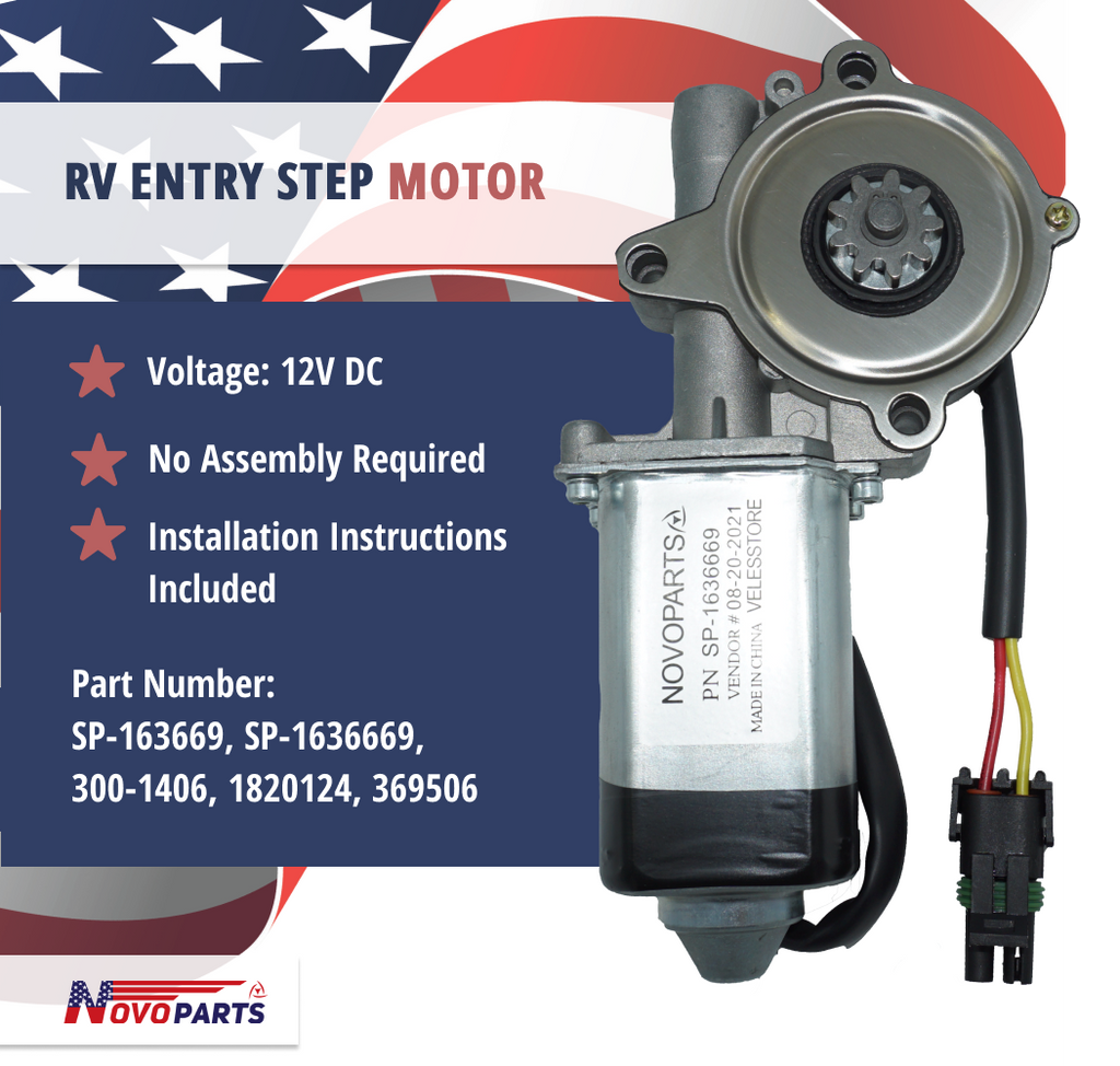 Rv Step Motor New SP1636669 Compatible with Stromberg Carlson Lippert Frigette Kwikee Coach US SELLER ONE YEAR WARRANTY FREE REPLACEMENT FAST AND FREE SHIPPING
