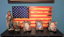 Load image into Gallery viewer, Wooden Rustic American Flag Handmade 36” x 19.5” Made in the US