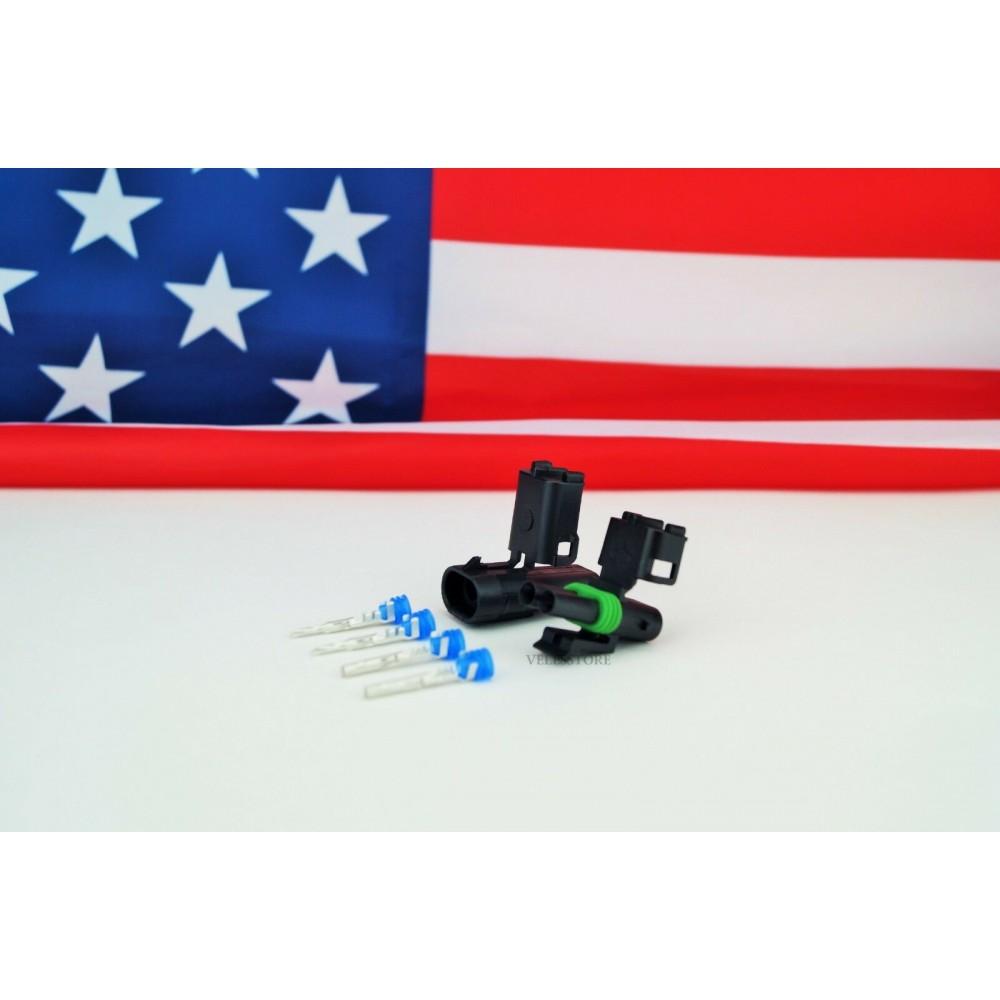 Two Pin Pack NOVOPARTS Weather Pack 2 Pin Sealed Connector Kit 16-14 GA – VELES STORE